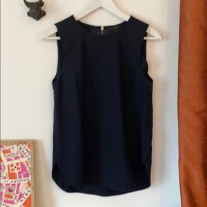 J crew dark navy sleeveless top, sz 2